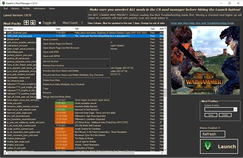 kaedrin's mod manager v1.9.0